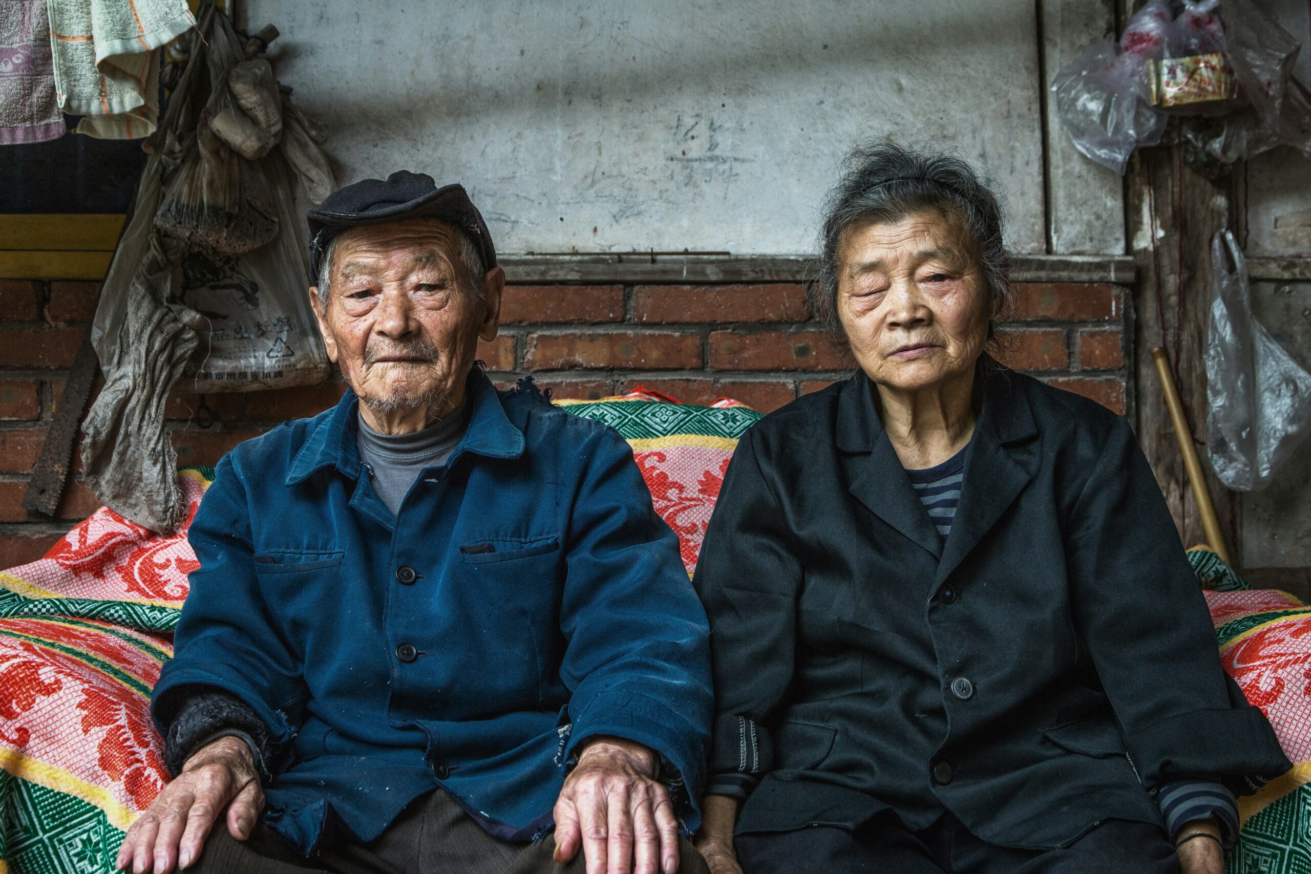 An infographic showing the aging population trend with more elderly individuals than youth, illustrating how demographic shifts influence longevity and public health